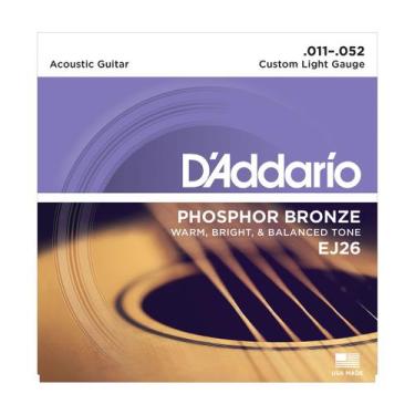Imagem de Encordoamento para Violao ACO EJ26 Custom LIGTH Bronze - Daddario