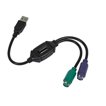Imagem de Monoprice Adaptador conversor de teclado/mouse para USB PS/2, preto (110934)