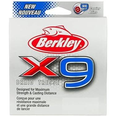 Imagem de Berkley Superlinha trançada x9, cristal, teste de 45 kg | 131 lbC | 59,7 kg, 2188 jardas | Linha de pesca de 2000 m, adequada para ambientes de água doce e salgada