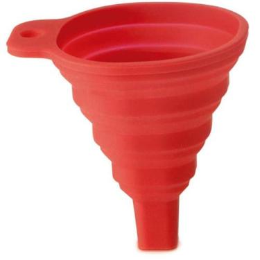 Imagem de Funil Retrátil de Silicone Vermelho N226113-5 - Quanhe