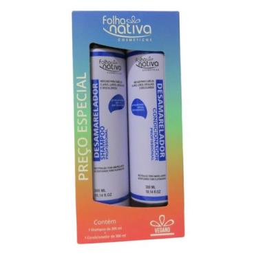 Imagem de Shampoo e Condicionador Matizante Desamarelador Folha Nativa - Folha N