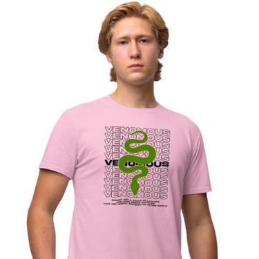 Imagem de Camisa Camiseta Masculina Estampada Venomous 100% Algodão Fio 30.1 Pen