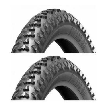 Imagem de Par Pneu Levorin Excess Aro 26 X 1.95 Mtb Bike Cor Preto - OGM BIKE