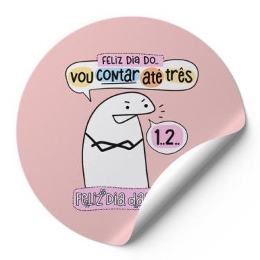Imagem de 120 Etiquetas Adesivos Redondos Meme Bentô Feliz Dias Das Mães Vou Con