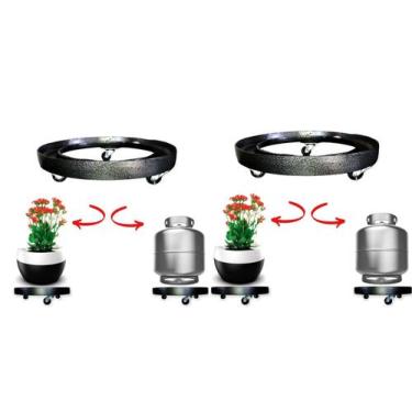 Imagem de Kit 2 Suporte Botijão 13kg Reforçado Extra Forte  60kg - Funditex