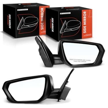 Imagem de A-Premium Par (2) espelhos retrovisores elétricos do lado do motorista e do passageiro - compatível com Chevrolet Equinox 2018-2023 e GMC Terrain 2018-2023 - Espelho retrovisor externo cromado