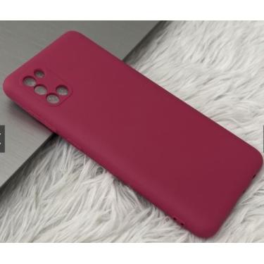 Imagem de Case Capa Capinha A31 Samsung Galaxy Silicone Aveludado Proteção de Câ