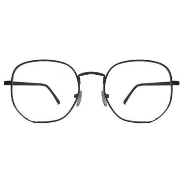 Imagem de Armação De Óculos De Grau Hexagonal Redondo Metal Geométrico - Gzi Eye