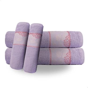 Imagem de kit Conjunto Toalhas Garden 4 Peças 2 Toalha Banho + 2 Rosto - Bella E