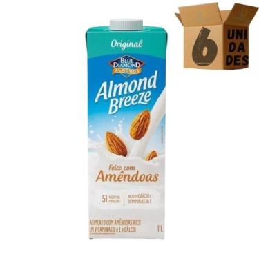 Imagem de Kit 6 Bebida Vegetal De Amêndoa Original Almond Breeze 1l - Piracanjub
