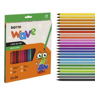 Imagem de Lapis de Cor Reciclado Wave Com 24 Cores Summit
