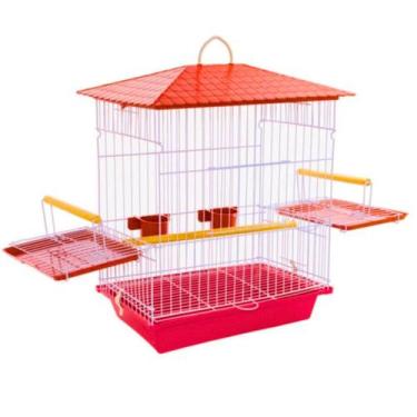 Imagem de Gaiola Calopsita Mansa Aberta Comedouro Grande Aves Epóxi Aberturas La