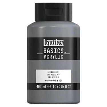 Imagem de Tinta Acrilica Liquitex Basics 400ml - 724 Neutral Grey Value 5