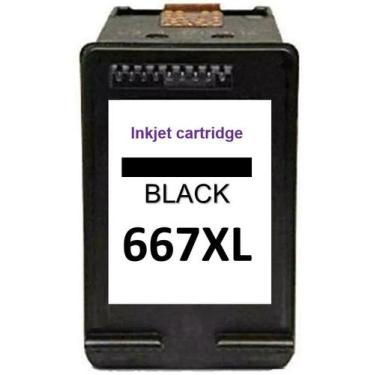Imagem de Cartucho compativel c/hp 667 xl preto 667 667xl 2515 2516 3515 35106 b