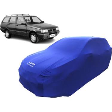 Imagem de Capa Cobrir Carro Antigo Fiat Elba De Tecido Lycra Helanca - Mz, Azul