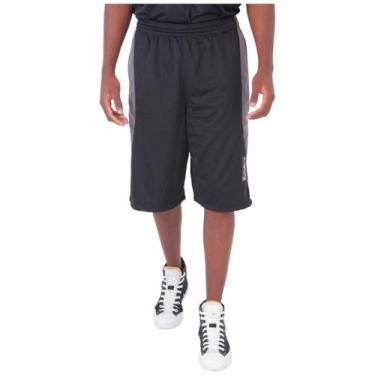 Imagem de Bermuda Basquete Masculina M10 Action Feather, Preto,  P