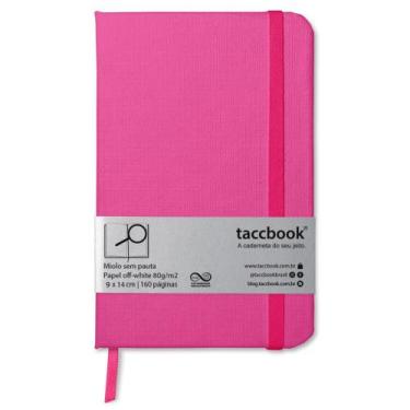 Imagem de Caderneta Sem pauta taccbook Rosa 9x14 Ríg.