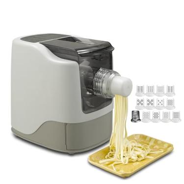 Imagem de Gaveta de armazenamento embutida, prensa de macarrão totalmente automática, extrusora de macarrão multifuncional inteligente, 13 ferramentas de fabricação, máquina elétrica de embalagem de bolinhos, 3