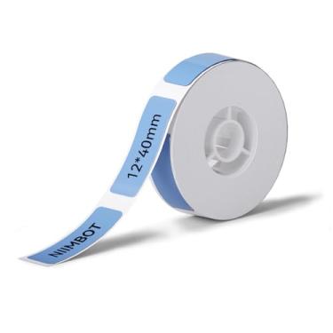 Imagem de NIIMBOT Fita de etiquetagem para etiquetadora D11/D110/D101, 12 x 40 mm (0,47" x 1,57") para substituição de fita de etiquetagem de escritório em casa, azul