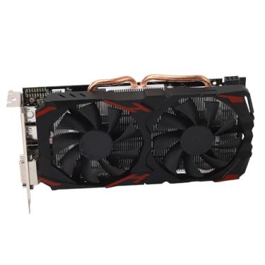 Imagem de Placa Gráfica para Jogos RX 580 8GB, Ventiladores Duplos, PC de Mesa, Plug and Play, Silencioso, Alto Desempenho (580 8G D5)