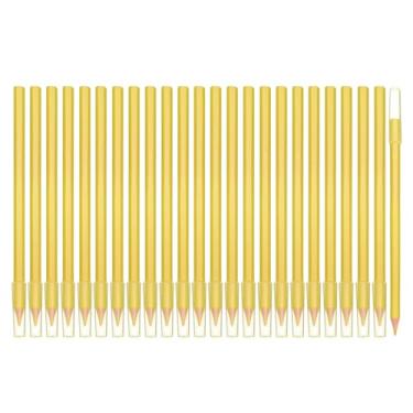 Imagem de PATIKIL Conjunto de lápis de cor pré-afiados, 24 peças de lápis de cor a óleo com tampa de ponta de lápis de plástico, haste hexagonal, lápis de madeira para artistas, pintura artística, amarelo