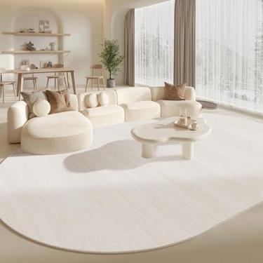 Imagem de Tapete para sala de estar, quarto, cabeceira, tapete, off-white, cor sólida, curto, veludo, cama, frente, pés, tapetes, YM2473, QT, A, 240x360cm