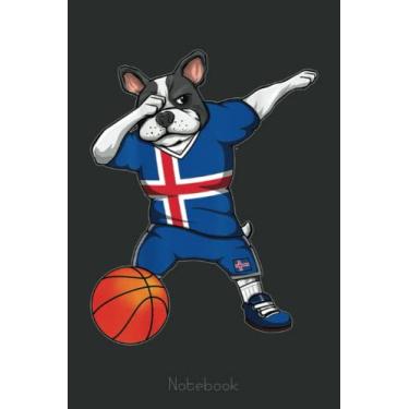 Imagem de Dabbing French Bulldog Iceland Basketball Fans Sport Notebook: A blank lined basketball notebook 6x9 in 110 Pages that makes a fun basketball gift for ... women's basketball, team basketball gifts