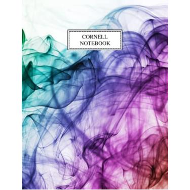 Imagem de Colorful Smoke Cornell Notebook: 8.5" x 11" Cornell Note Taking System Paper For High School, College and University Students, 130 Pages (120 Numbered Pages) with Table of Contents.