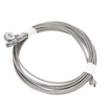 Imagem de BFC 2 peças TG-912515 317.5 cm comprimento 5/40.6 cm ilhós de metal 7x19 cabo de elevação de porta de rampa de aço inoxidável