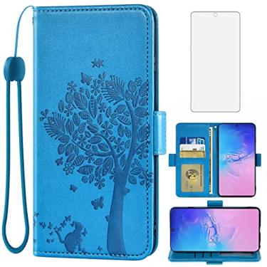 Imagem de Asuwish Capa tipo carteira compatível com Samsung Galaxy S10 Lite e protetor de tela de vidro temperado com alça de pulso flip porta-cartão para celular para Glaxay S10lite S 10 10s Galaxies A91