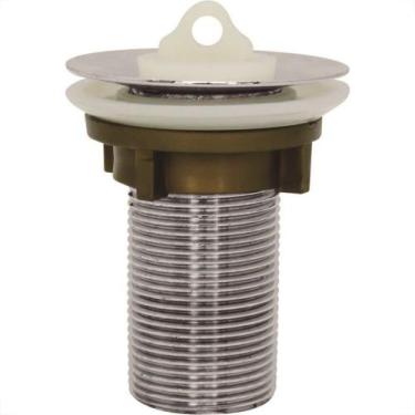 Imagem de Valvula Lavatorio Metal Mw Cromada Com Ladrao ''Acessorio Plastico''