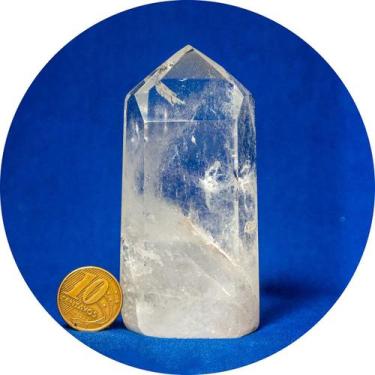 Imagem de Ponta Cristal Pedra Lapidado Natural 80 a 90 mm  Tipo B - CristaisdeCu