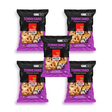 Imagem de Kit 5 Torresmos Santa Massa Alho Defumado 40g