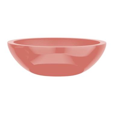 Imagem de Vaso Bacia Suculenta Para Planta Flor Fibra Vidro 25cm Cores (ROSE GOLD)