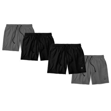 Imagem de Kit 4 Shorts Bermuda Masculino Básico Mauricinho Tactel-Masculino