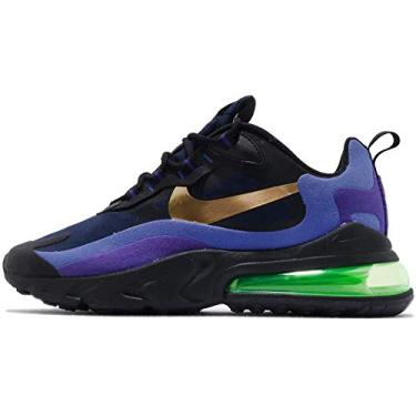 Imagem de Nike Air Max 270 React masculino Ao4971-005, Black / University Gold-deep Royal Blue, 13