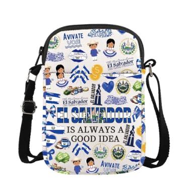 Imagem de El Salvador Is Always A Good Idea Gift El Salvador Viagem Folclore Salvadorenho Presente Bandeira de El Salvador Bolsa transversal, El Salvador Cb
