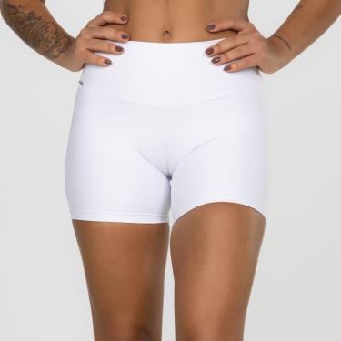 Imagem de Short Fitness Feminina Cintura Alta Blackout Compressão Poliamida-Feminino