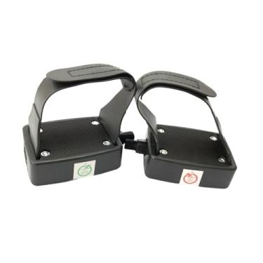 Imagem de Colaxi 2x pedais de bicicleta de exercício Pedais de ciclismo interno Acessórios Pedais de bicicleta Substituição para a sala de ginástica de fitness ao ar