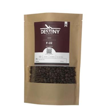 Imagem de Destiny Cafe F-22, Café em Grãos, 85 pontos, 100% Arábica, Bourbon, Natural, Sul de Minas, 250g
