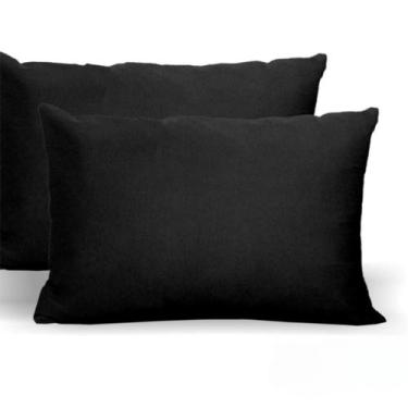 Imagem de Kit 4 Fronhas Avulsas Para Travesseiro 70x50cm Malha Lisa 100 Algodão 