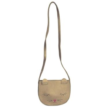 Imagem de Bolsa Infantil Transversal Gatinho Dourado Pagani PG12056