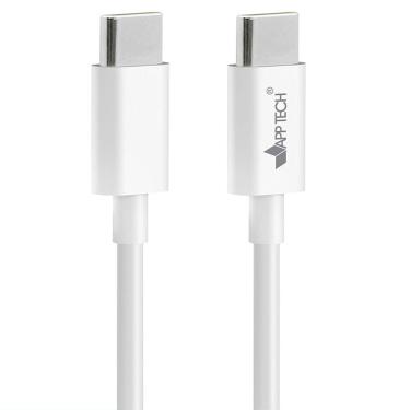 Imagem de Cabo USB 2.0 C para Tipo-C 2m branco App-tech pt 1 un