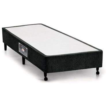 Imagem de Cama Box Base Castor Lux Chenile Black Solteiro 88