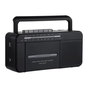 Imagem de Gravador de toca-fitas cassete, rádio fm am, conversor de MP3