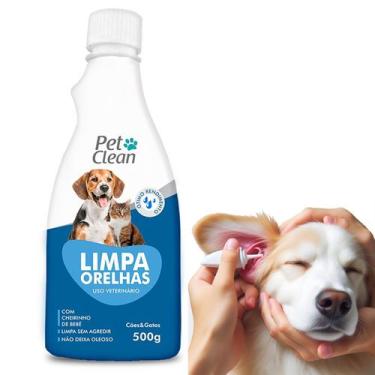 Imagem de Limpador Limpa Ouvido Orelhas Cachorro Gatos Pet Clean 500ml
