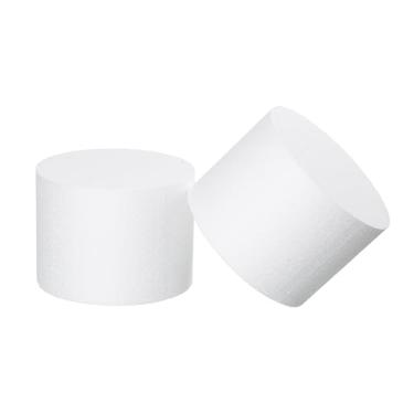 Imagem de Conjunto de 20 x 15 cm de espuma para bolos, conjuntos de isopor, bolos falsos, para artesanato, bolos de casamento falsos