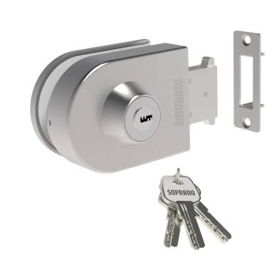 Imagem de Fechadura Auxiliar De Pressão Vidro Porta De Correr VP530 VA