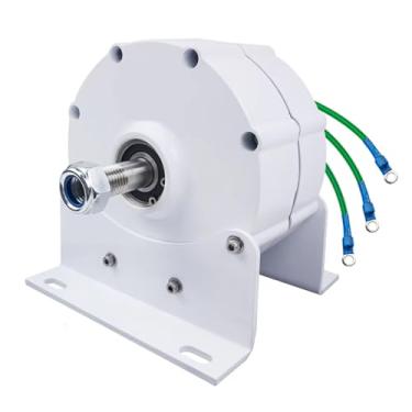 Imagem de 48v,HYZHANHONG Gerador de ímã permanente sem engrenagens de baixa velocidade 12V 24V 48V 220V 10000W Gerador CA trifásico para turbina eólica e hidrelétrica (com base)