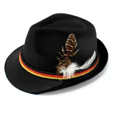 Imagem de Chapéu Alemão Preto Verde ou Marrom Adulto pra Fantasia Autentica de T